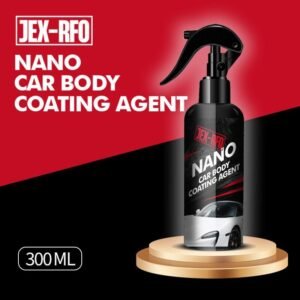 JEX-RFO - Recubrimiento en aerosol para automóviles: agente de recubrimiento avanzado de acción rápida para automóviles con efecto antipolvo y efecto glaseado. Solución de cera para pintura automotriz de larga duración para un brillo de sala de exposición